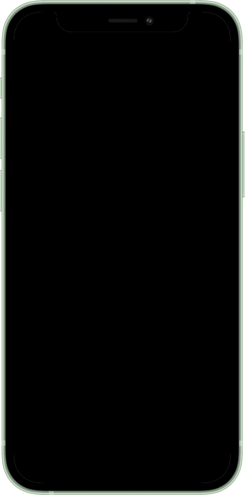 iPhone 12 Mini mockup transparent frame