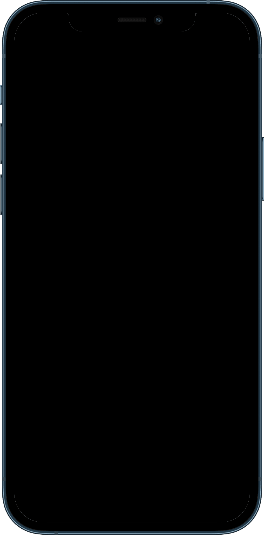iPhone 12 PRO mockup transparent frame