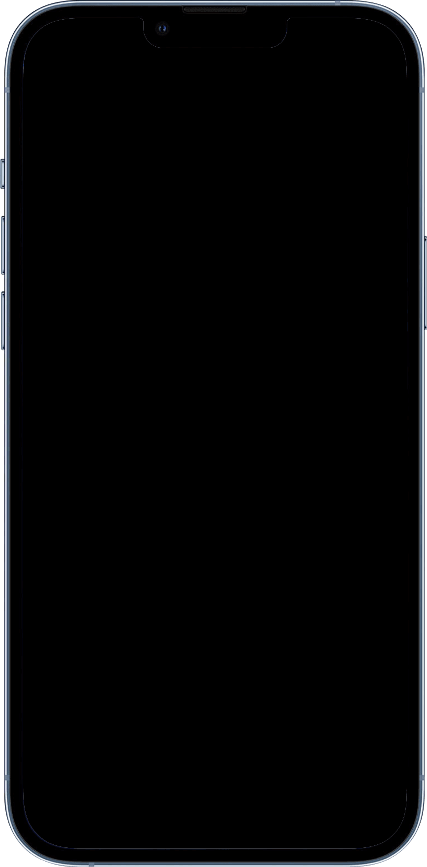 iPhone 13 PRO mockup transparent frame