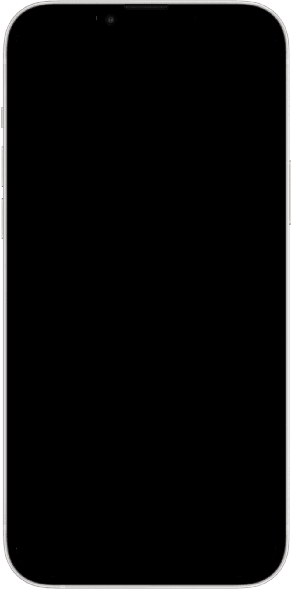 iPhone 14 Plus mockup transparent frame