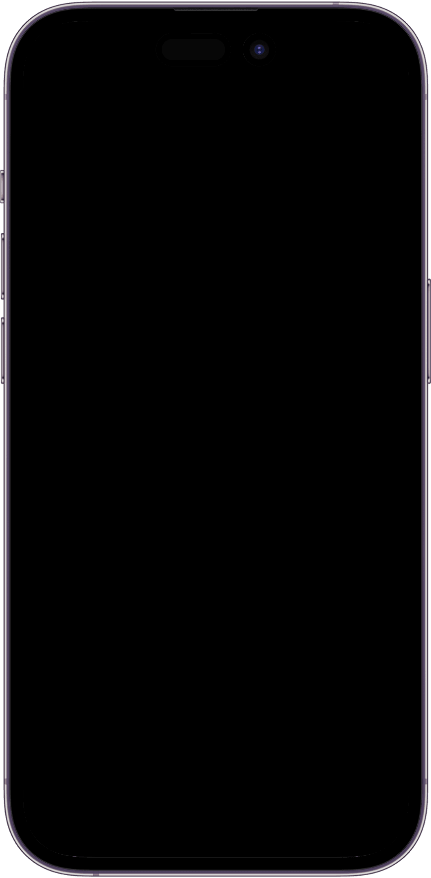 iPhone 14 PRO mockup transparent frame
