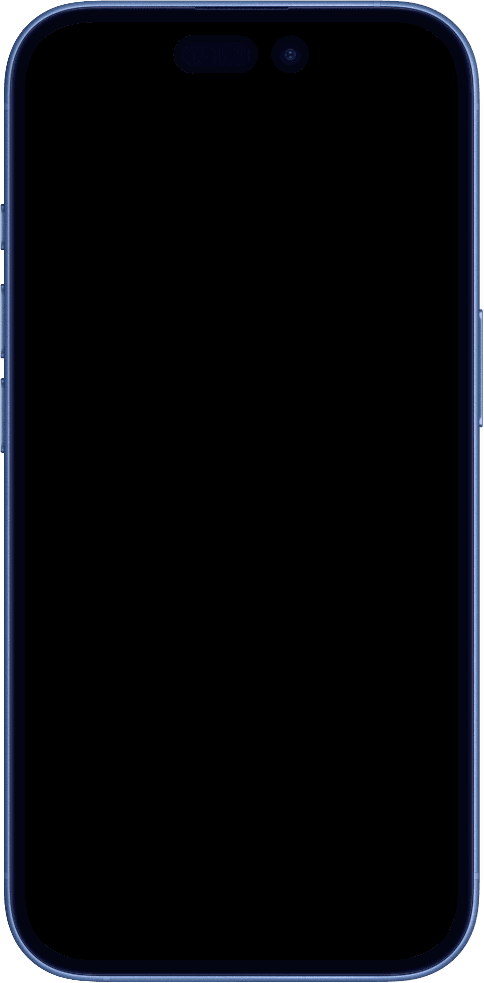 iPhone 16 Plus mockup transparent frame
