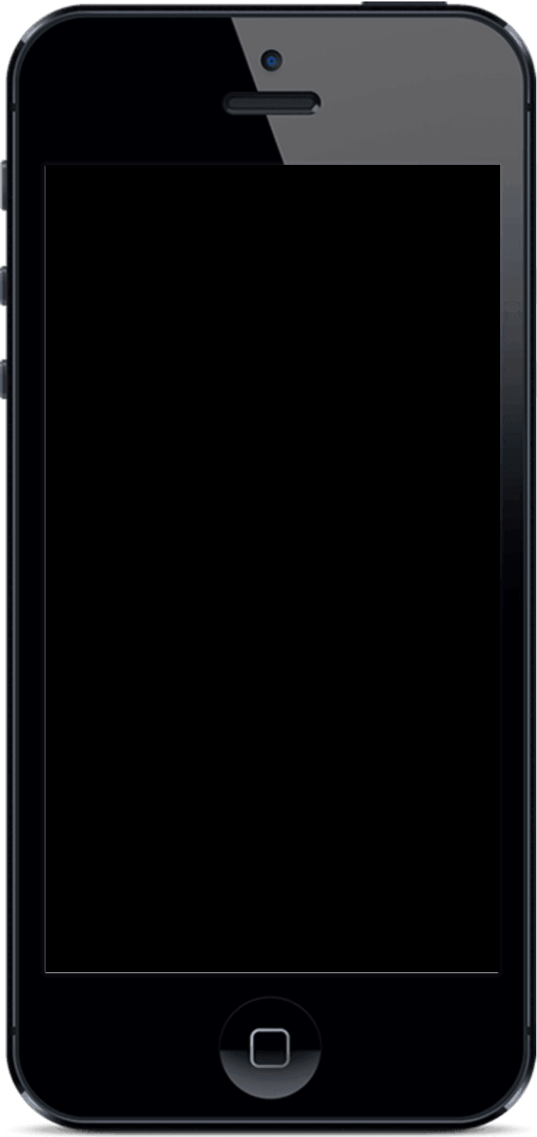 iPhone 5 mockup transparent frame
