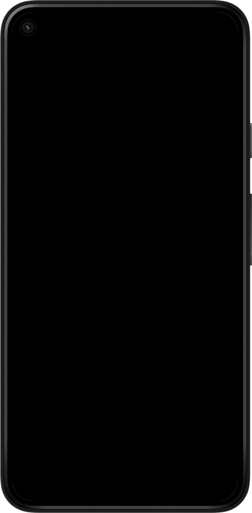 Google Pixel5 mockup transparent frame