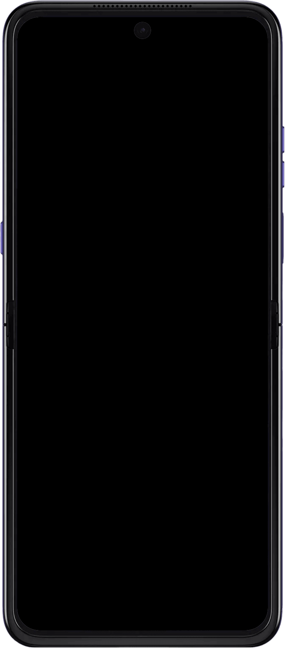 Motorola Razr 70 Ultra mockup transparent frame
