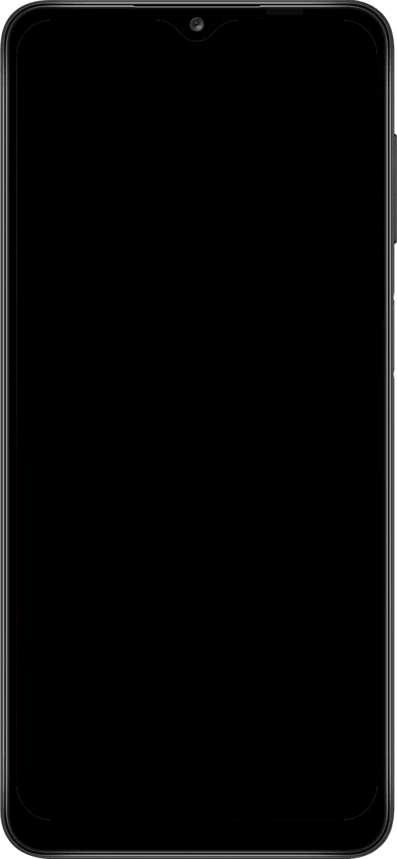 Galaxy A12 mockup transparent frame