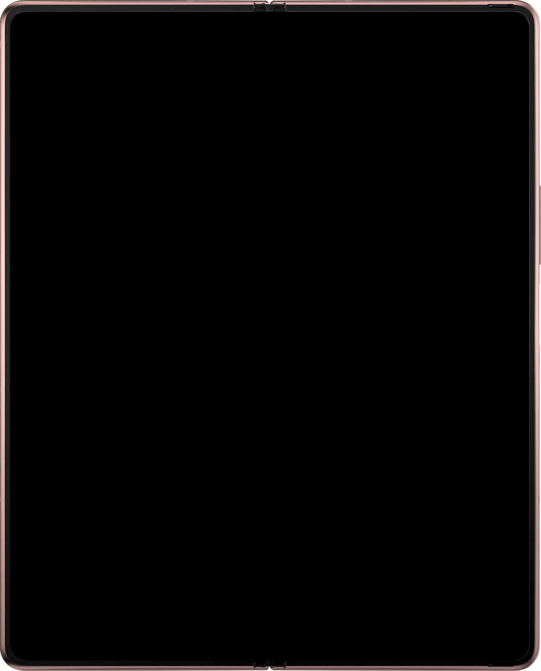 Galaxy Fold2 mockup transparent frame