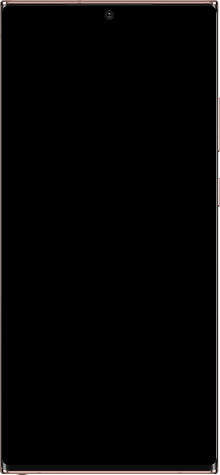 Galaxy Note20 Ultra mockup transparent frame