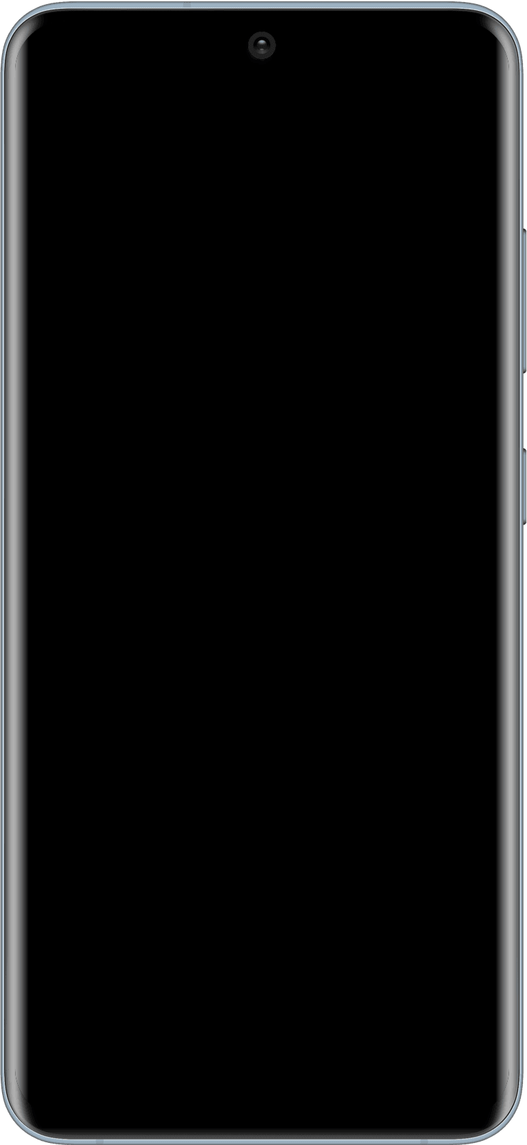 Samsung Galaxy S20 mockup transparent frame