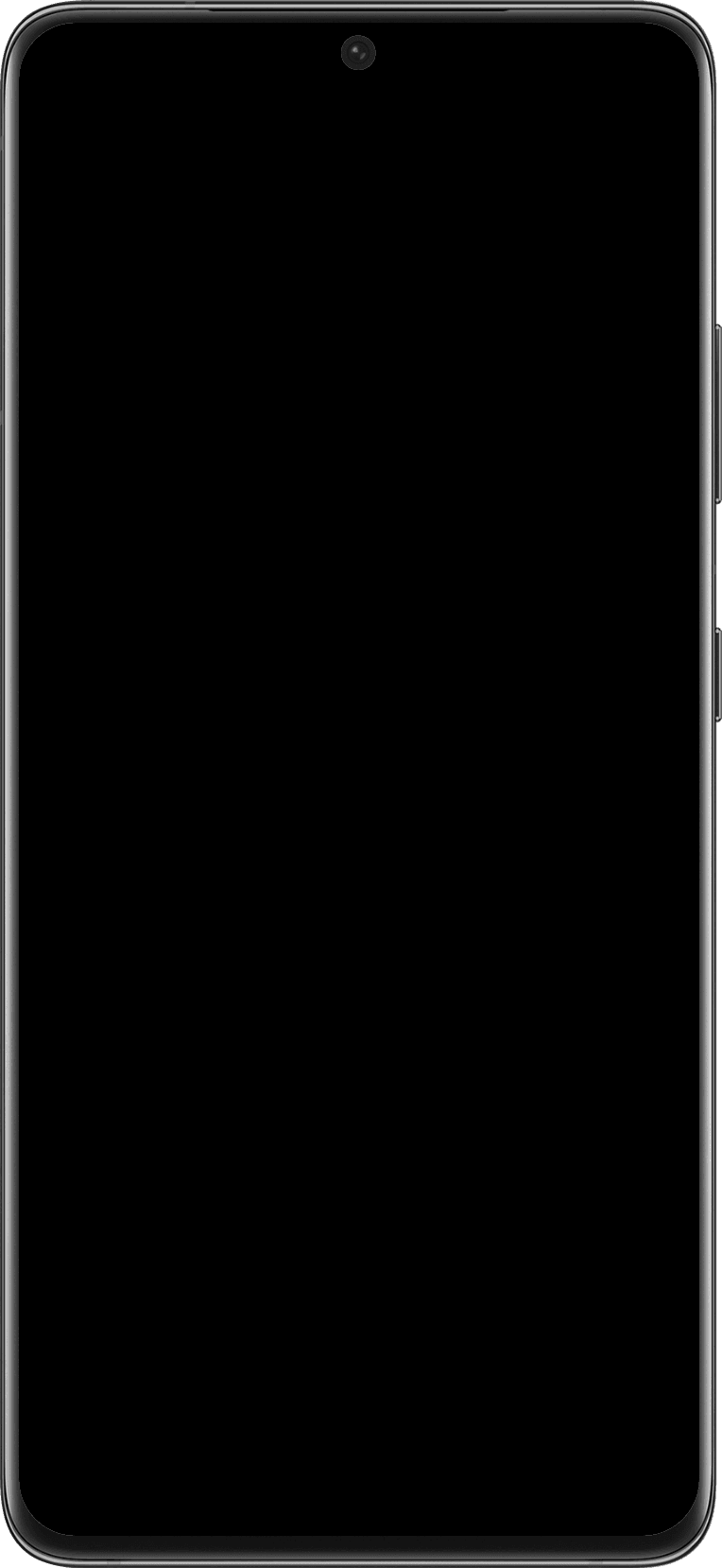 Galaxy S21 Ultra mockup transparent frame