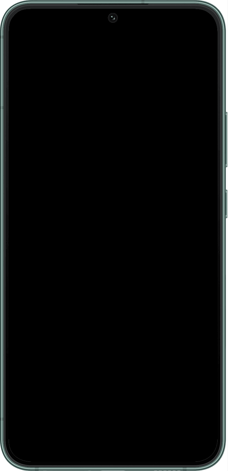 Galaxy S22 mockup transparent frame