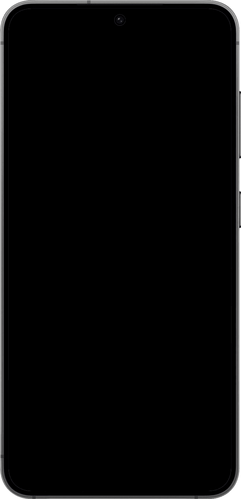 Samsung Galaxy S24 mockup transparent frame