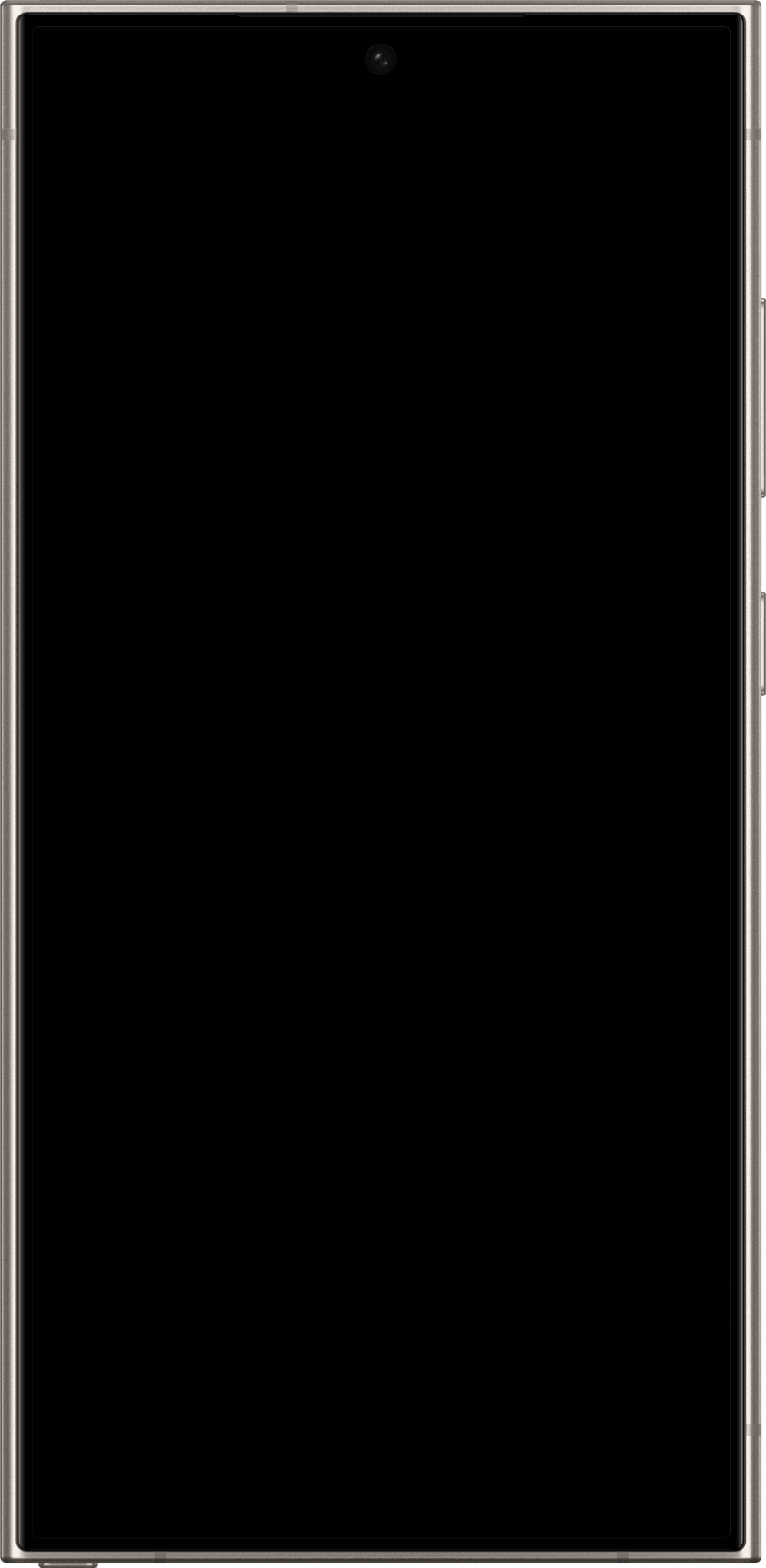 Galaxy S24 ULTRA mockup transparent frame