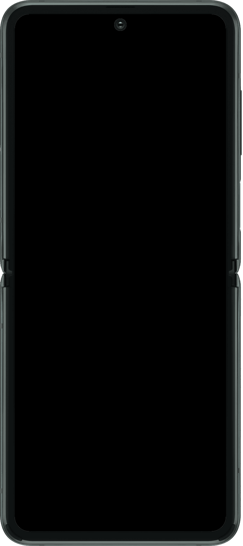 Galaxy Z Flip3 mockup transparent frame