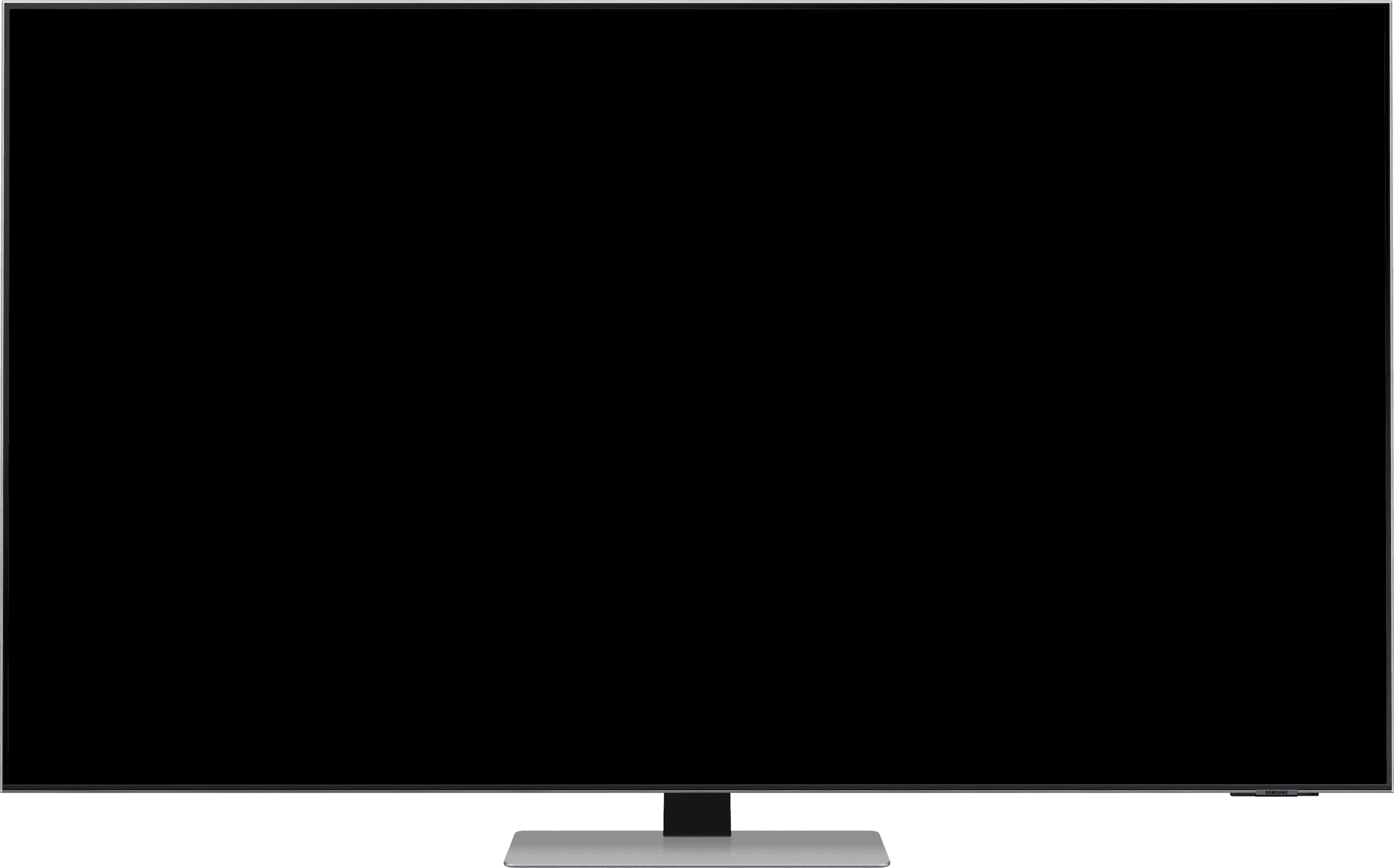 Samsung Smart TV mockup transparent frame